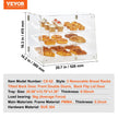VEVOR Pastry Display Case, 3-Tier Commercial Countertop Bakery Display Case, Acrylic Display Box with Rear Door Access & Removable Shelves, Keep Fresh for Donut Bagels Cake Cookie, 20.7