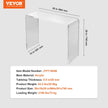 VEVOR Acrylic Console Table, Clear Acrylic End Table, Transparent Acrylic Side Table 37.95x15x29.13 inch, for Foyer, Living Room, Dining Room