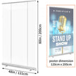 VEVOR Floor Standing Sneeze Guard, 48\