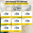 Hydraulic Pressure Gauge Test Kit 9000 Psi Tester No Distortion Construction