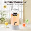 VEVOR Beverage Dispenser, 2 Gallon Drink Dispensers for Parties, Glass Juice Dispenser with Stainless Steel Spigot, Iced Tea Lemonade Juice Water Dispenser, for Restaurants, Hotels, Parties