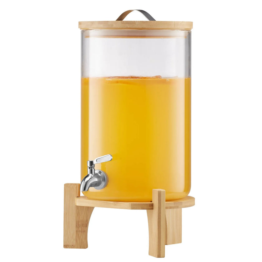 VEVOR Drink Dispenser 2.2 Gal Beverage Dispenser for Parties Glass with Stand