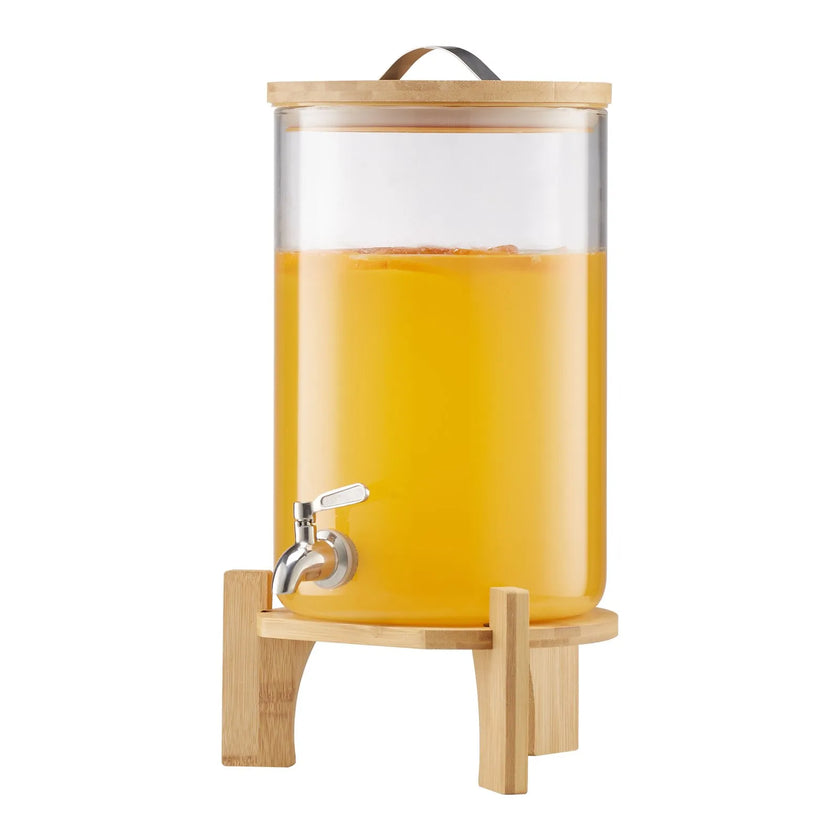 VEVOR Drink Dispenser 2.2 Gal Beverage Dispenser for Parties Glass with Stand