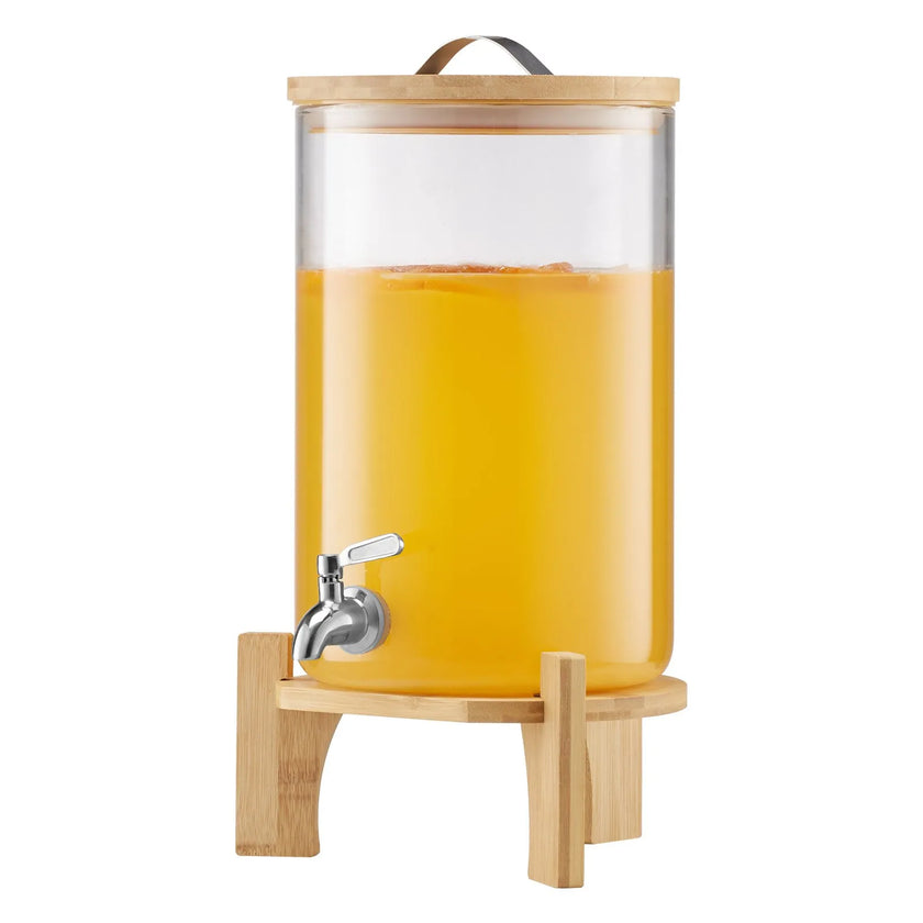 VEVOR Drink Dispenser 2.2 Gal Beverage Dispenser for Parties Glass with Stand