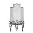 VEVOR Drink Dispenser 2.5 Gal Beverage Dispenser for Parties Glass with Stand