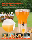 VEVOR Drink Dispenser 3.4 Gal Beverage Dispenser for Parties Plastic with Spigot