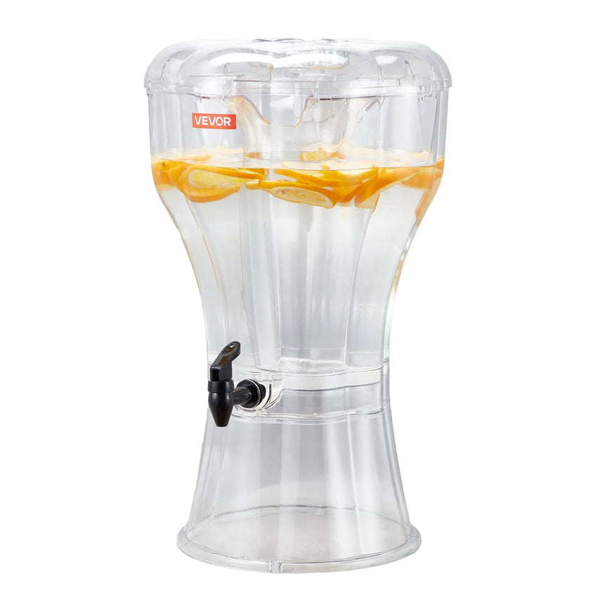 VEVOR Drink Dispenser 3.4 Gal Beverage Dispenser for Parties Plastic with Spigot