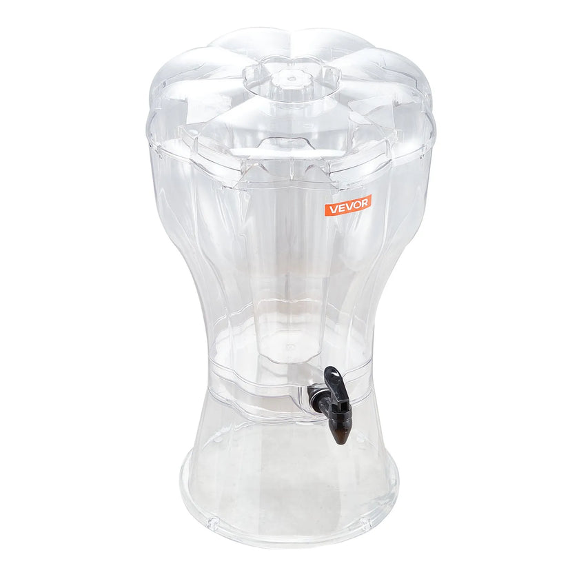 VEVOR Drink Dispenser 3.4 Gal Beverage Dispenser for Parties Plastic with Spigot