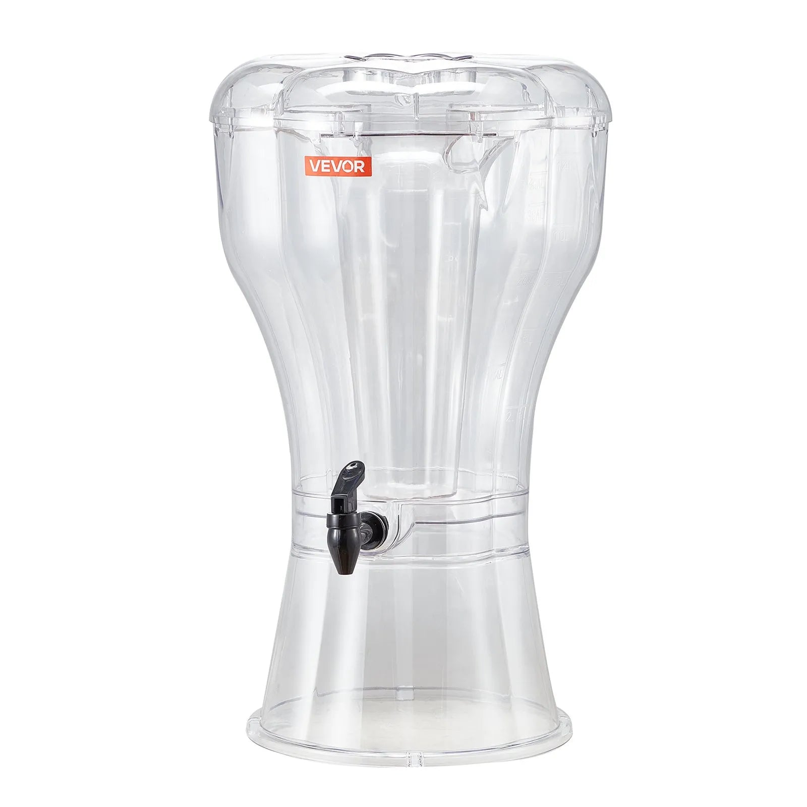 VEVOR Drink Dispenser 3.4 Gal Beverage Dispenser for Parties Plastic with Spigot