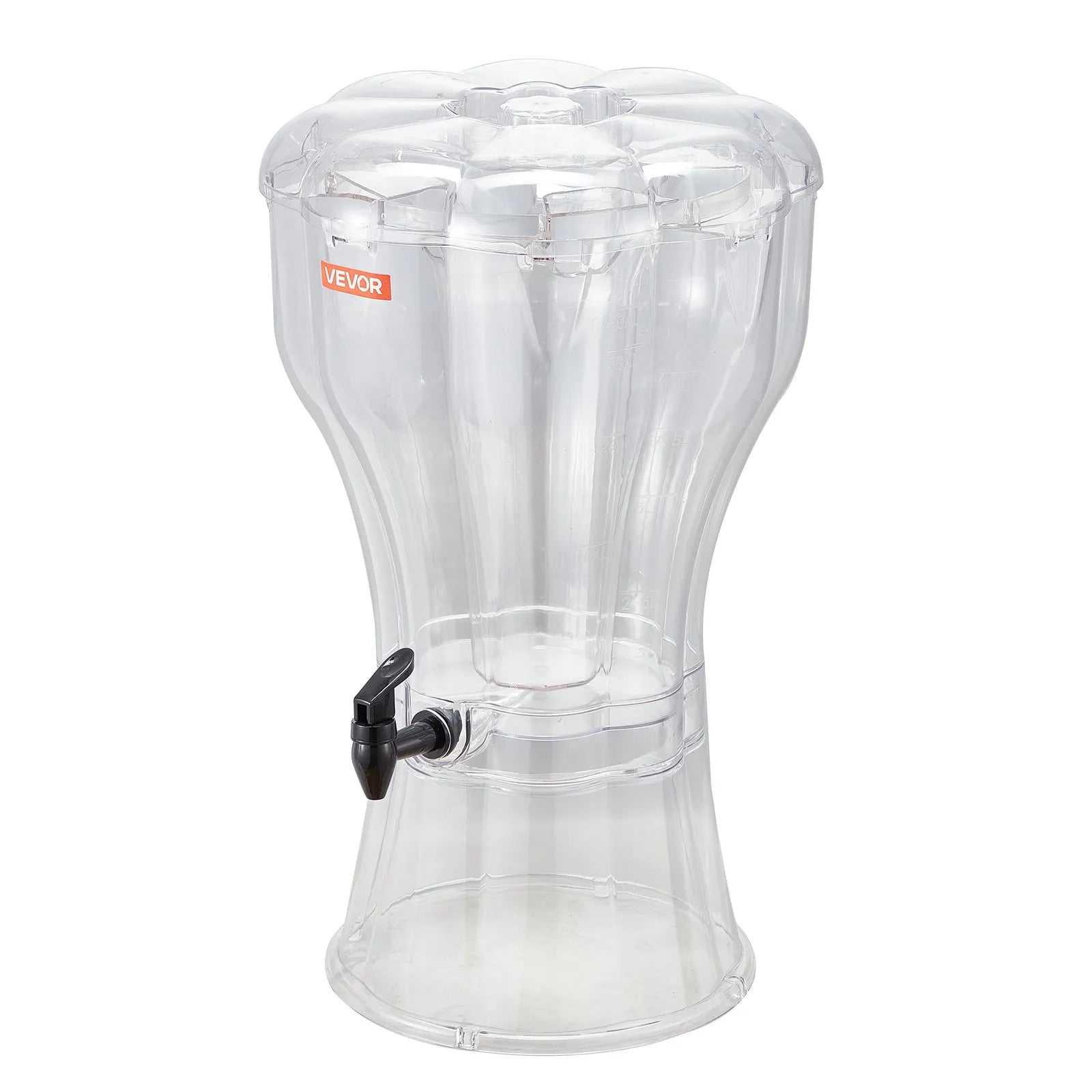 VEVOR Drink Dispenser 3.4 Gal Beverage Dispenser for Parties Plastic with Spigot