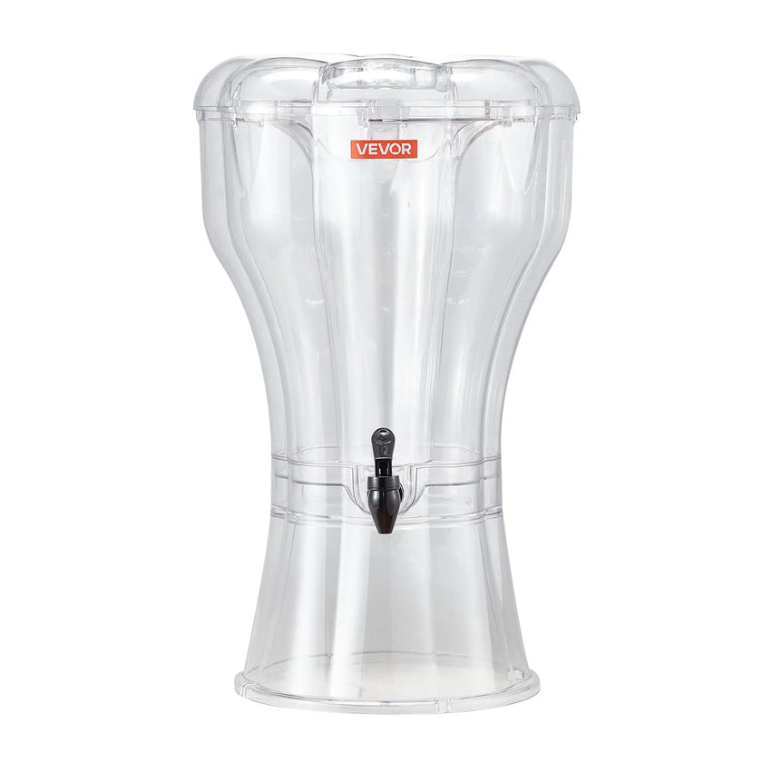 VEVOR Drink Dispenser 3.4 Gal Beverage Dispenser for Parties Plastic with Spigot