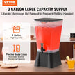 VEVOR Drink Dispenser 5 Gal Beverage Dispenser for Parties Plastic with Spigot