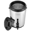 VEVOR Stainless Steel Insulated Beverage Dispenser, 2 Gallon 7.6 Liter, Thermal Hot and Cold Drink Server Dispenser with Spigot Handle, Food-grade for Hot Tea Coffee Water Restaurant Drink Shop