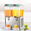 VEVOR 110V Commercial Beverage Dispenser,9.5 Gallon 36L 2 Tanks Juice Dispenser Commercial,18 Liter Per Tank 300W Stainless Steel Food Grade Material Ice Tea Drink Dispenser Equipped with Thermostat C