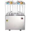VEVOR 110V Commercial Beverage Dispenser,9.5 Gallon 36L 2 Tanks Juice Dispenser Commercial,18 Liter Per Tank 300W Stainless Steel Food Grade Material Ice Tea Drink Dispenser Equipped with Thermostat C