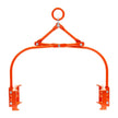 VEVOR 24in Stone Lifting Tongs 2 Claw Steel Rock Tongs Swivel Log Grapple