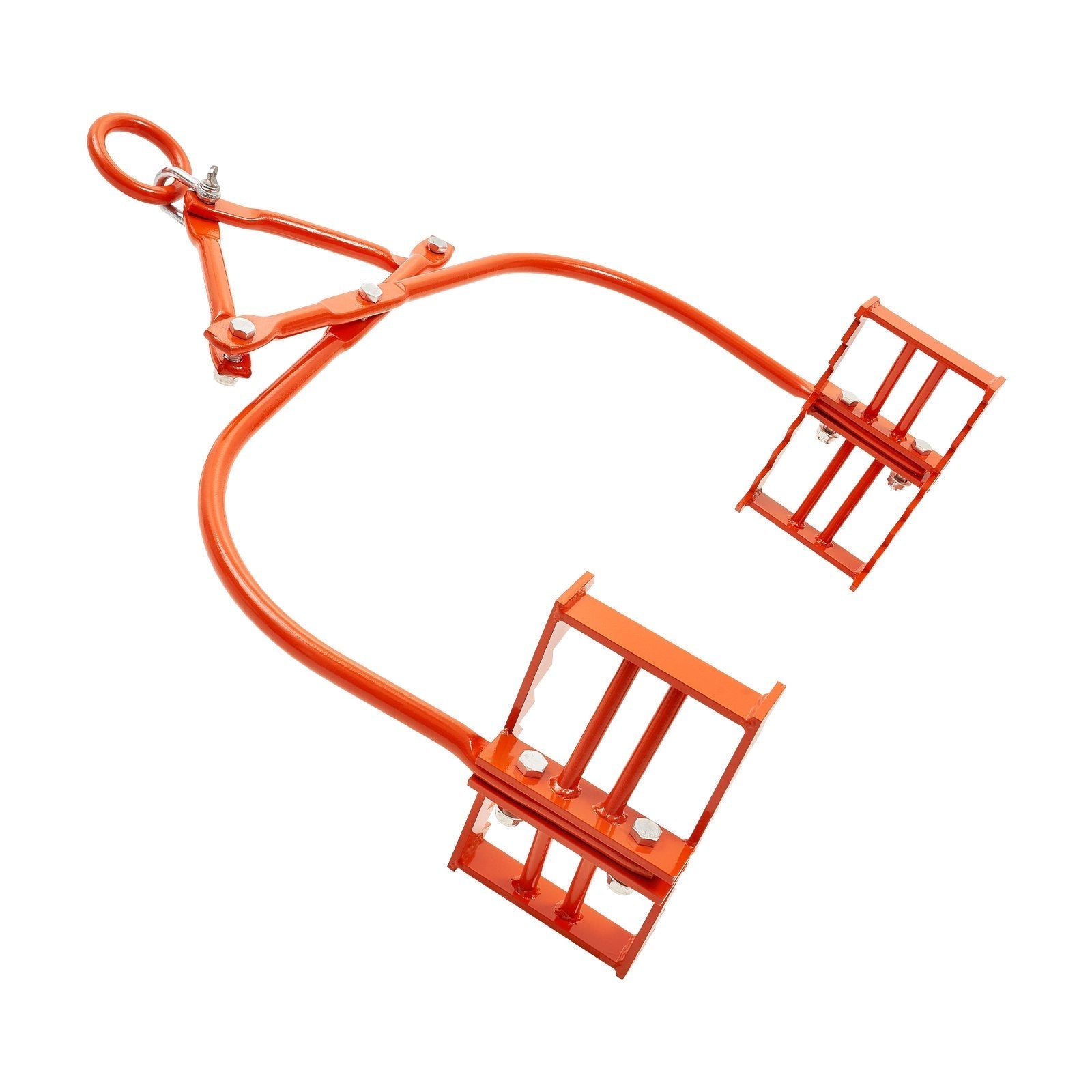 VEVOR 24in Stone Lifting Tongs 2 Claw Steel Rock Tongs Swivel Log Grapple