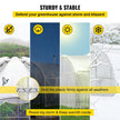 VEVOR Wire and Lock Channel, 6.56ft Spring Lock & U-Channel Bundle for Greenhouse, 10 Packs PE Coated Spring Wire & Aluminum Alloy Channel, Plastic Poly Film or Shade Cloth Attachment w/Screws