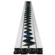 VEVOR Wire and Lock Channel, 6.56ft Spring Lock & U-Channel Bundle for Greenhouse, 10 Packs PE Coated Spring Wire & Aluminum Alloy Channel, Plastic Poly Film or Shade Cloth Attachment w/Screws