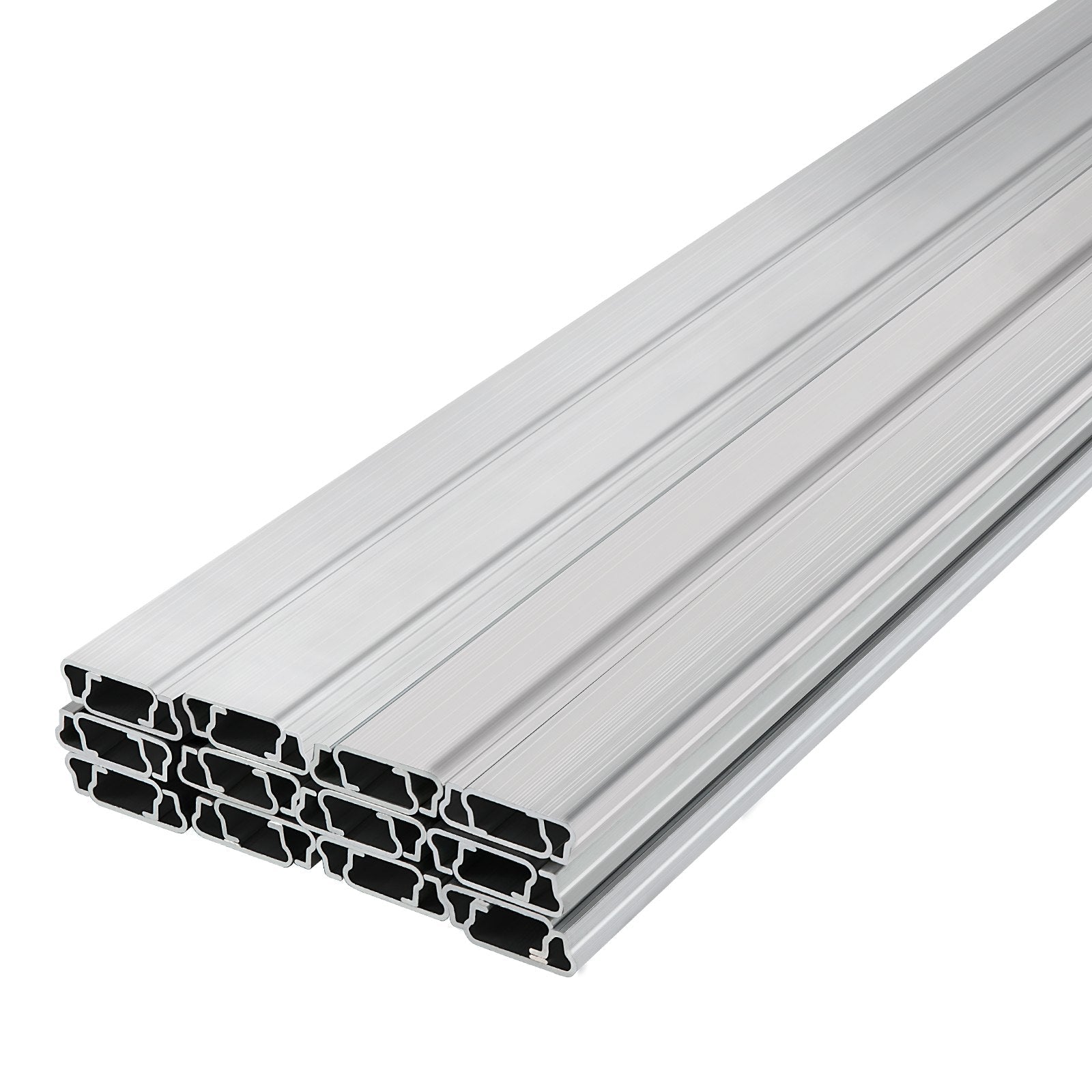 VEVOR Spring Wire and Lock Channel, 6.56ft Spring Lock & U-Channel Bundle for Greenhouse, 30 Packs PE Coated Spring Wire & Aluminum Alloy Channel, Plastic Poly Film or Shade Cloth Attachment with Scre
