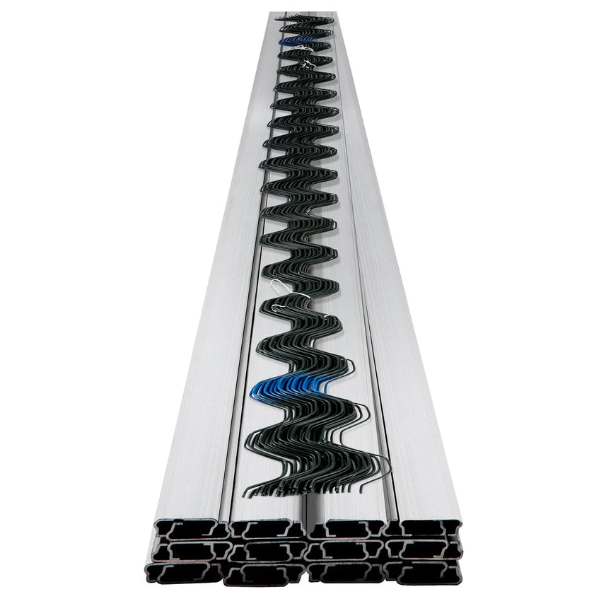 VEVOR Greenhouse Wiggle Wire &Aluminum Alloy Spring Lock U-Channel 6.56ft 40PCS