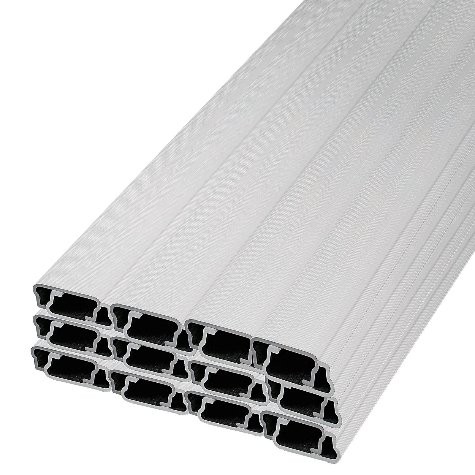 VEVOR Greenhouse Wiggle Wire &Aluminum Alloy Spring Lock U-Channel 6.56ft 50PCS