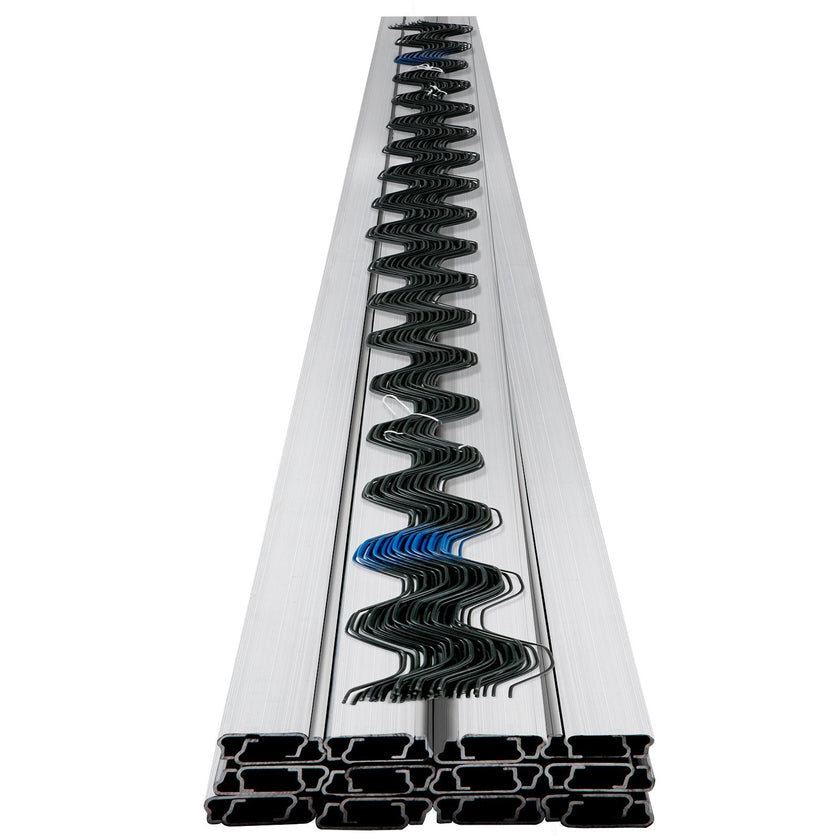 VEVOR Greenhouse Wiggle Wire &Aluminum Alloy Spring Lock U-Channel 6.56ft 50PCS
