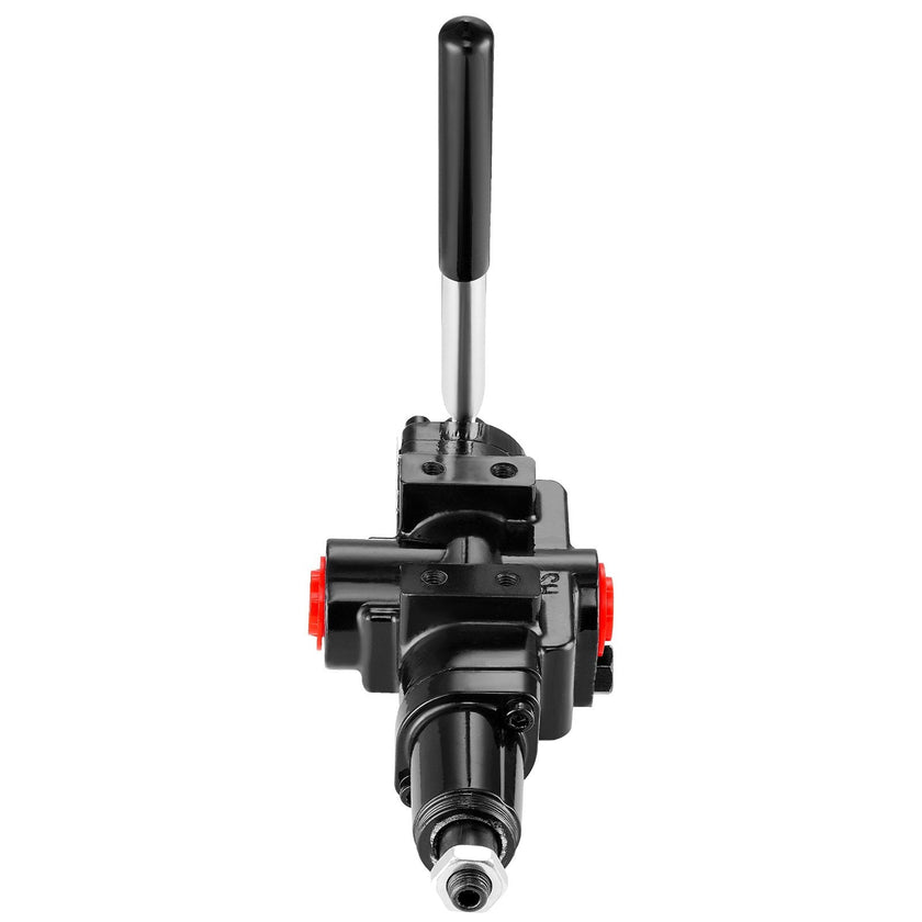 VEVOR Hydraulic Log Splitter Valve 1 Spool, 25 GPM Hydraulic Directional Control Valve, 3626PSI Hydraulic Loader Valve, Hydraulic Joystick Control Valve for Small Tractors, Loaders, Log Splitter