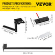 VEVOR Grinding Jig, 24\' Length of V-arm Vari-Grind Attachment, 3\' x 5\' x 1/4\' Platform Grinding Jig with Vari-Grind, Fit for 0.63\' Bowl Gouge Vari-Grind Jig for the Wolverine Sharpening System