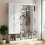 Hall Tree with Bench and Shoe Storage | 63