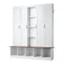 Hall Tree with Bench and Shoe Storage | 63
