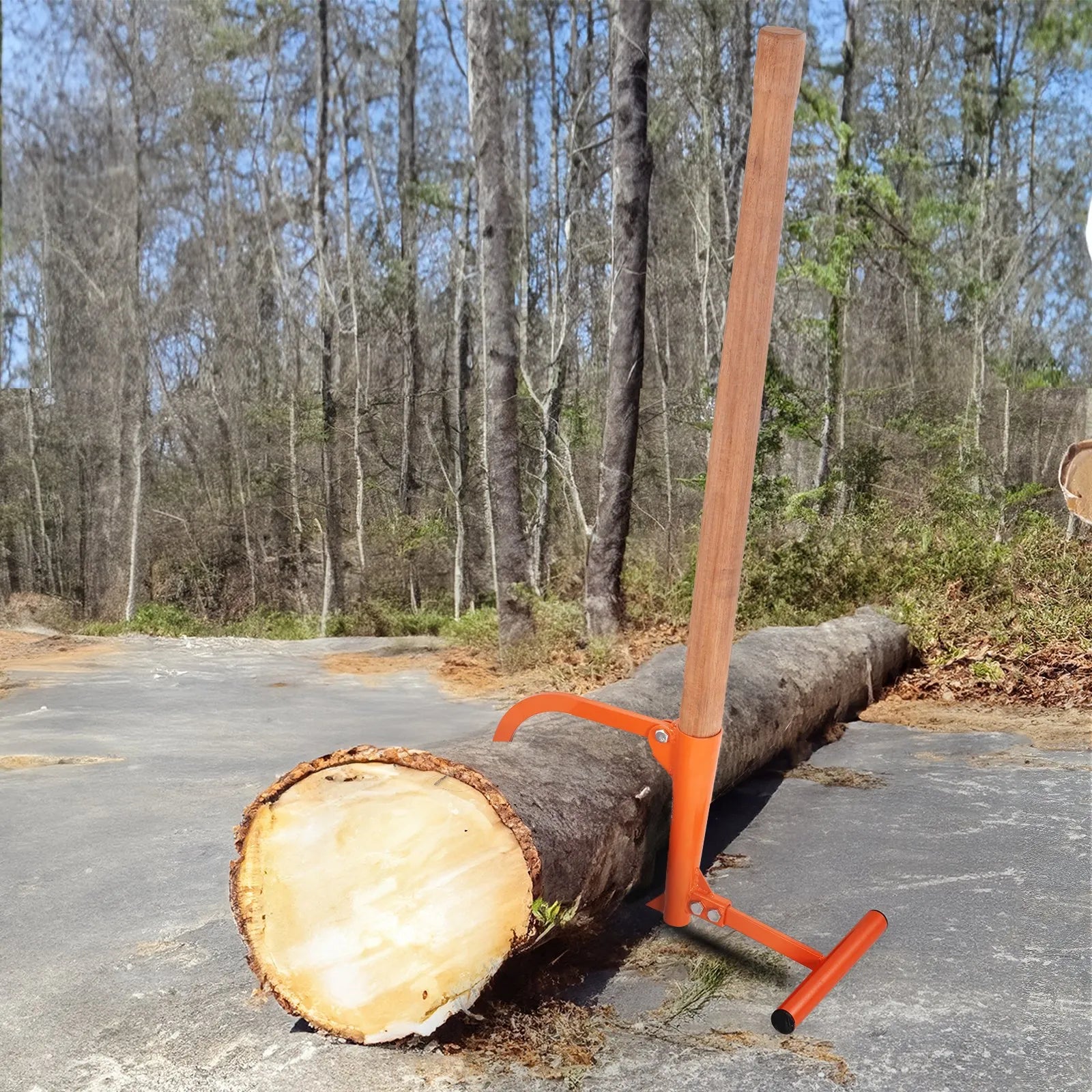 VEVOR Timberjack 46.5 in Heavy Duty Log Lifter Wooden Handle for Max 15
