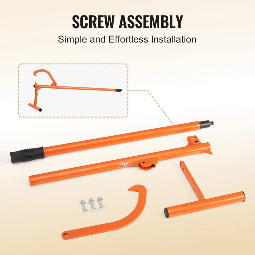 VEVOR Timberjack 46.5 in Heavy Duty Log Lifter Metal Handle for Max 15