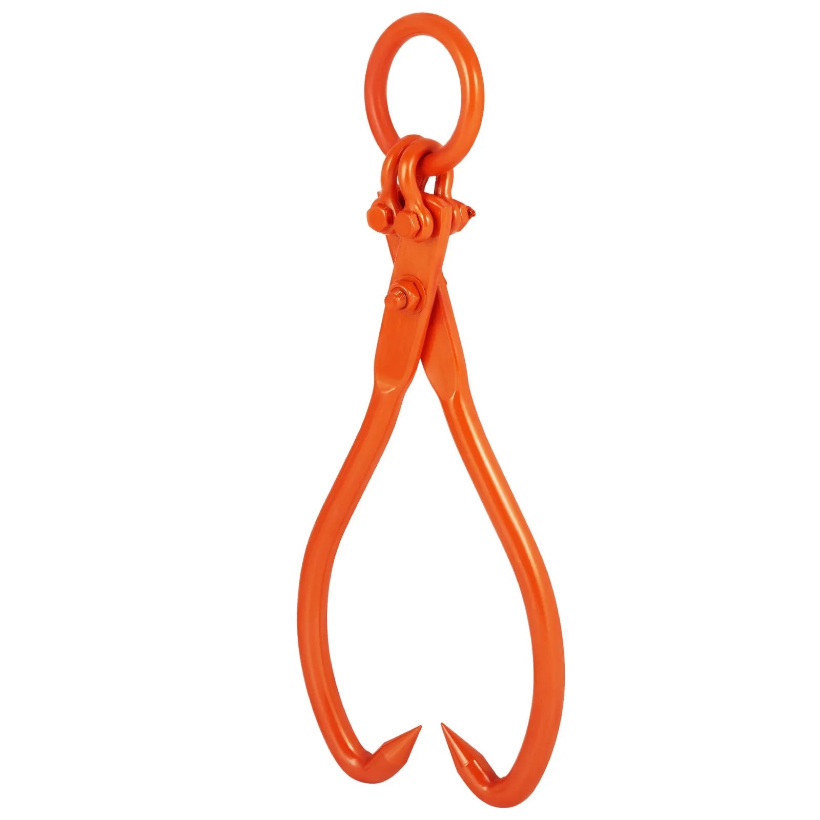 VEVOR Log Skidding Tongs, 18 inch 2 Claw Log Lifting Tongs, Heavy Duty Steel Lumber Skidding Tongs, 772 lbs/350 kg Loading Capacity, Log Lifting, Handling, Dragging & Carrying Tool