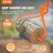 VEVOR Timber Claw Hook, 28 inch 4 Claw Log Grapple for Logging Tongs, Swivel Steel Log Lifting Tongs, Eagle Claws Design with 2205 lbs/1000 kg Loading Capacity for Tractors, ATVs, Trucks, Forklifts