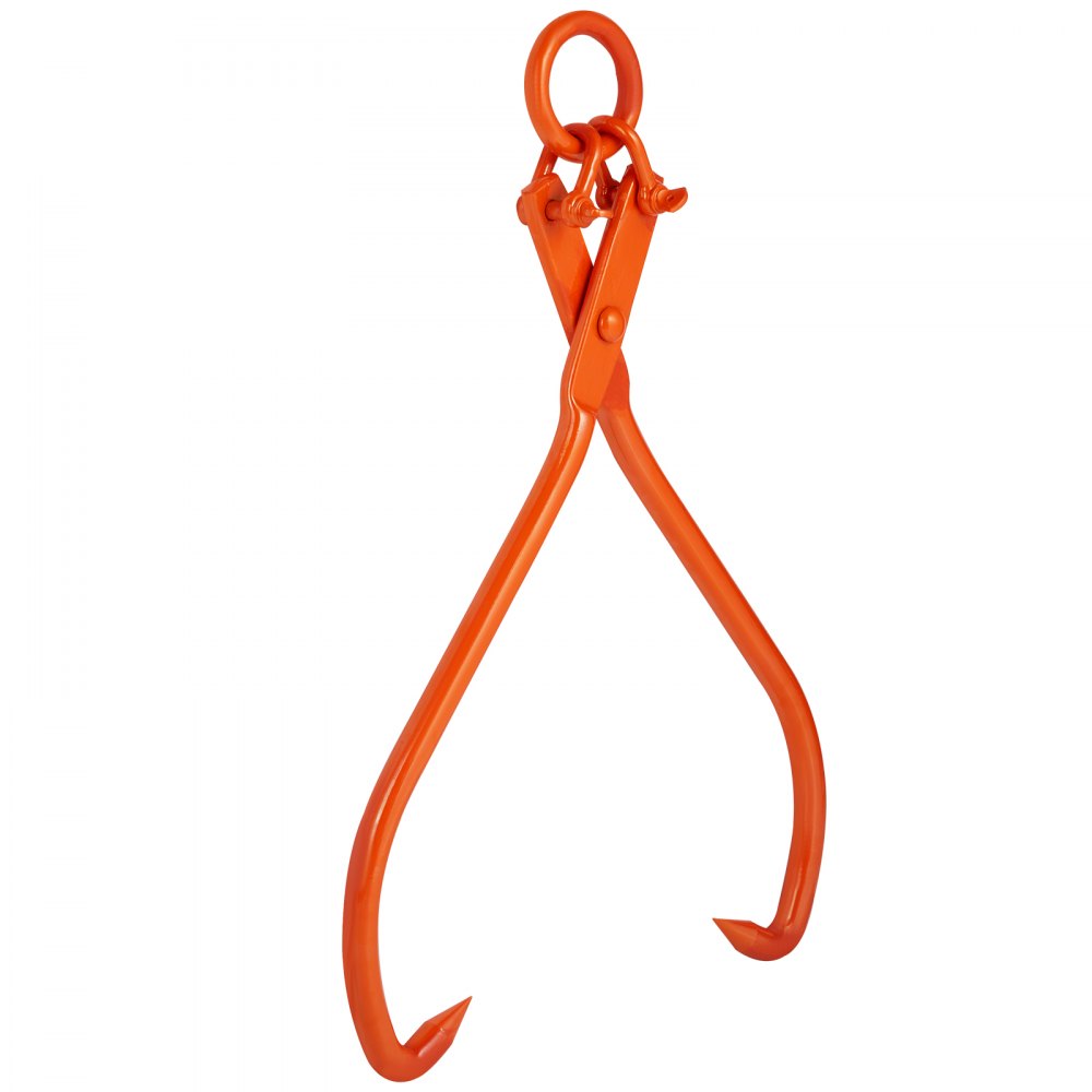 VEVOR Log Skidding Tongs, 32 inch 2 Claw Log Lifting Tongs, Heavy Duty Steel Lumber Skidding Tongs, 1543 lbs/700 kg Loading Capacity, Log Lifting, Handling, Dragging & Carrying Tool
