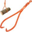 VEVOR Log Skidding Tongs, 32 inch 2 Claw Log Lifting Tongs, Heavy Duty Rotating Steel Lumber Skidding Tongs, 1543 lbs/700 kg Loading Capacity, Log Lifting, Handling, Dragging & Carrying Tool