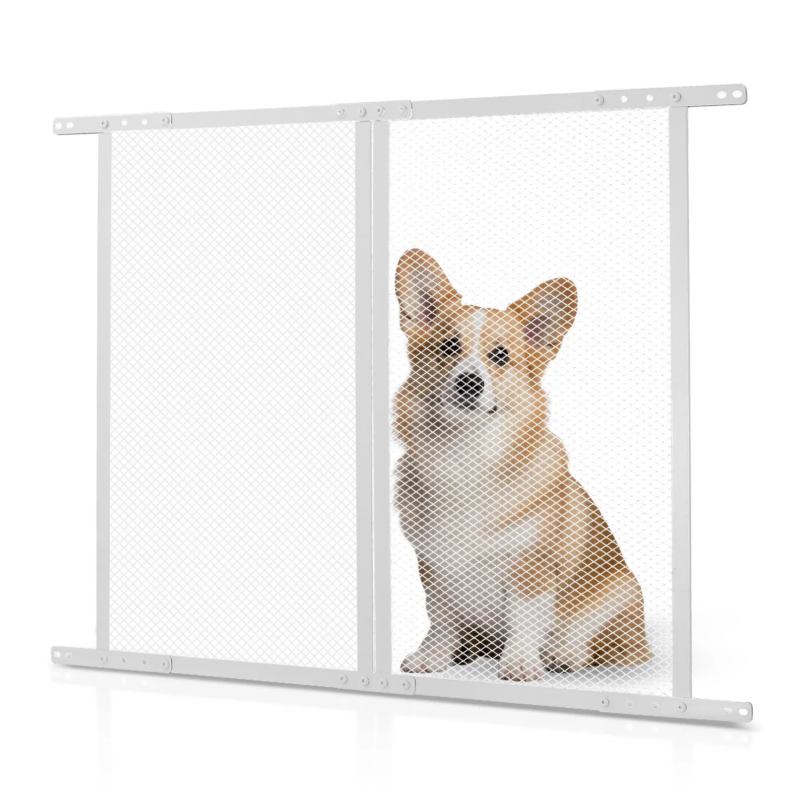 VEVOR RV Screen Door Protector 28.5x31.5in Door Grille for Pet Protection White