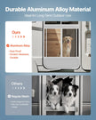 VEVOR RV Screen Door Protector 24 x 26 in Door Grille for Pet Protection White