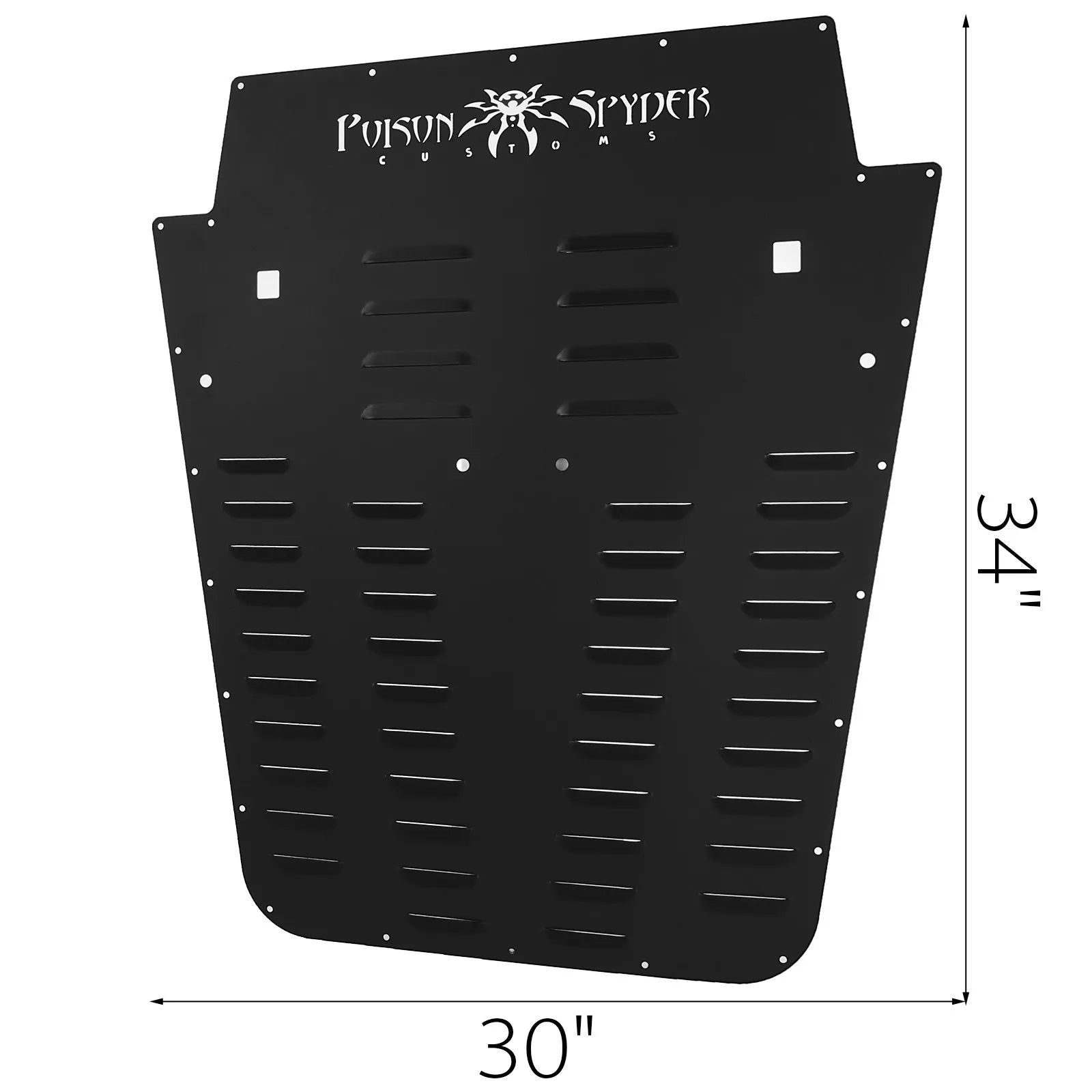 VEVOR Vented Hood Louver Black Powder Coat Front Liner for 2013-2017 Jeep Wrangler JK