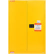 VEVOR Flammable Safety Cabinet, 45 Gal, Cold-Rolled Steel Flammable Liquid Storage Cabinet, 42.9 x 18.1 x 65.2 in Explosion Proof with 2 Adjustable Shelves 2 Manual Doors for Industrial Use, Yellow