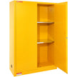 VEVOR Flammable Safety Cabinet, 45 Gal, Cold-Rolled Steel Flammable Liquid Storage Cabinet, 42.9 x 18.1 x 65.2 in Explosion Proof with 2 Adjustable Shelves 2 Manual Doors for Industrial Use, Yellow
