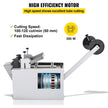 VEVOR Automatic Heat-Shrink Tube Cutting Machine 250W YS100 Tube Cable Pipe Cutter Precise Efficient Tube Cable Pipe Cutter Cutting Machine for Sleeve, Rubber/Plastic Tube, Small Wire, Sheet, Film