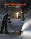 VEVOR Electric Snow Blower, 20 inch 15A Corded Snow Thrower with Dual LED Headlights & 180° Rotating Chute, 25FT Throwing Distance, 12