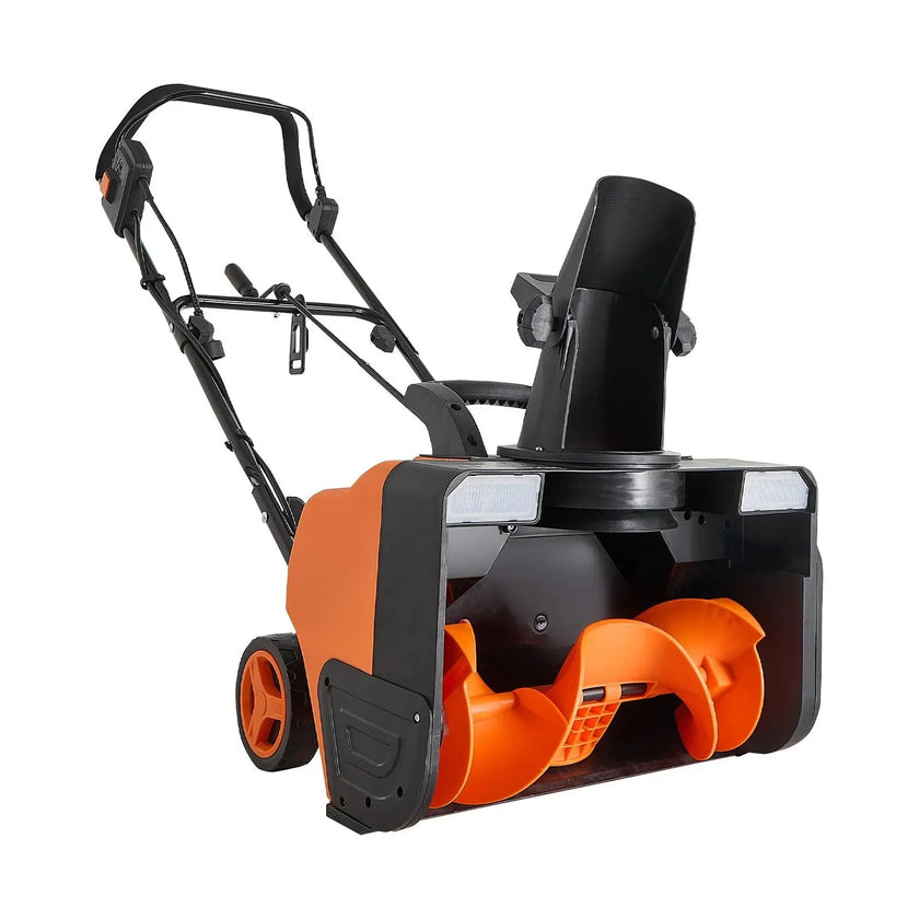 VEVOR Electric Snow Blower, 20 inch 15A Corded Snow Thrower with Dual LED Headlights & 180° Rotating Chute, 25FT Throwing Distance, 12