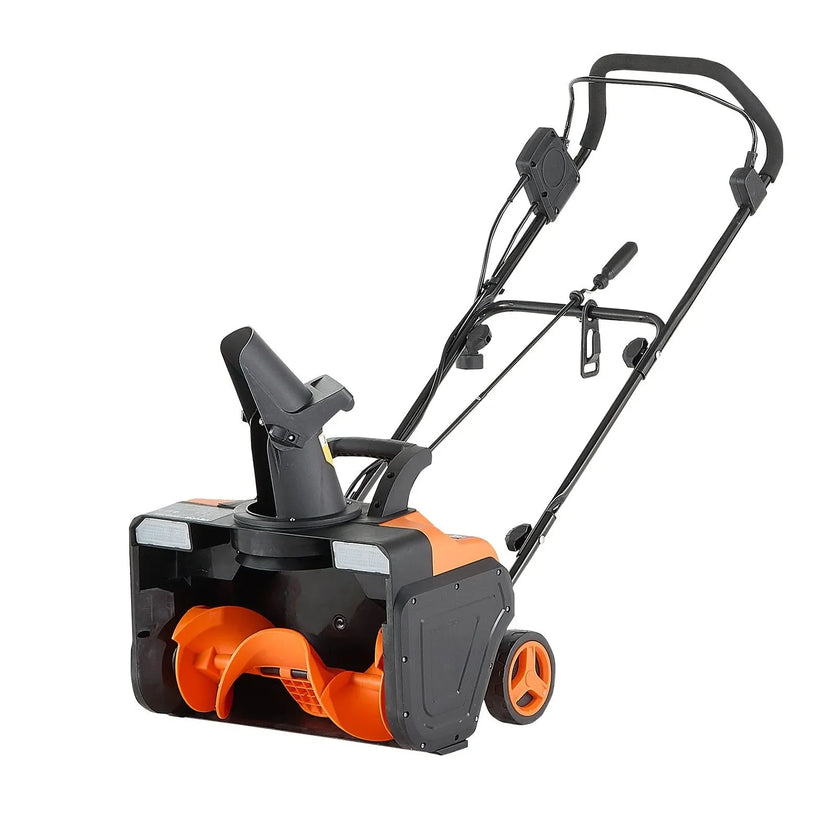 VEVOR Electric Snow Blower, 20 inch 15A Corded Snow Thrower with Dual LED Headlights & 180° Rotating Chute, 25FT Throwing Distance, 12