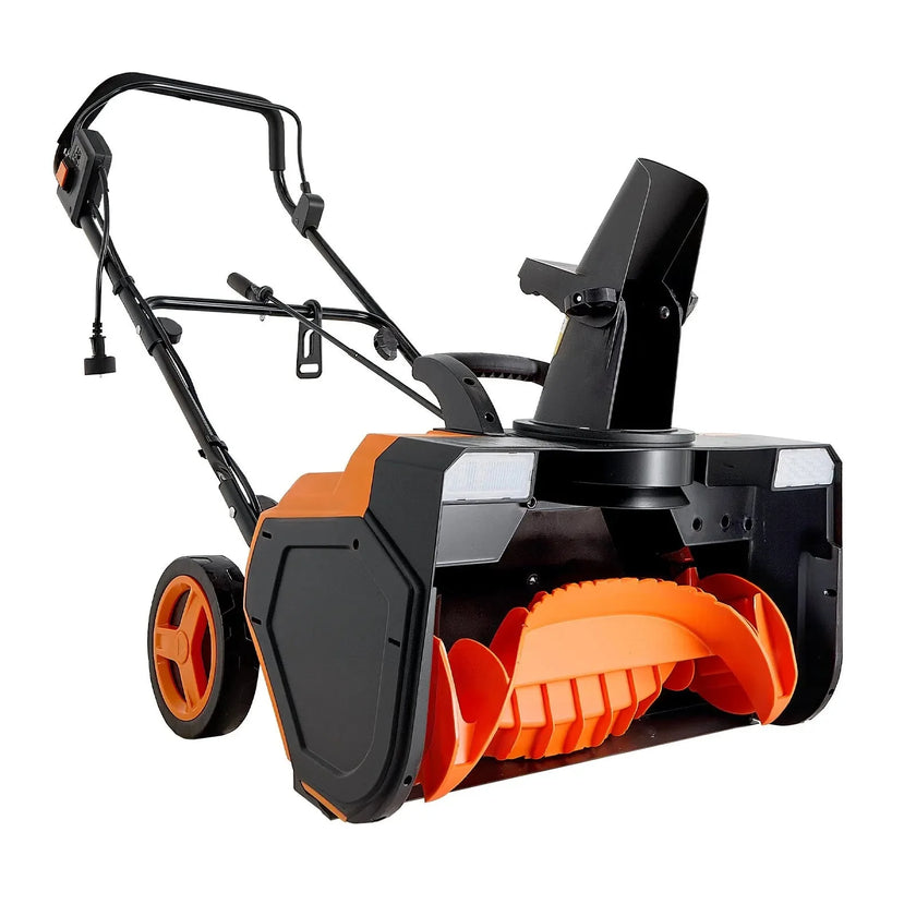 VEVOR Electric Snow Blower, 23 inch 15A Corded Snow Thrower with Dual LED Headlights & 180° Rotating Chute, 25FT Throwing Distance, 12