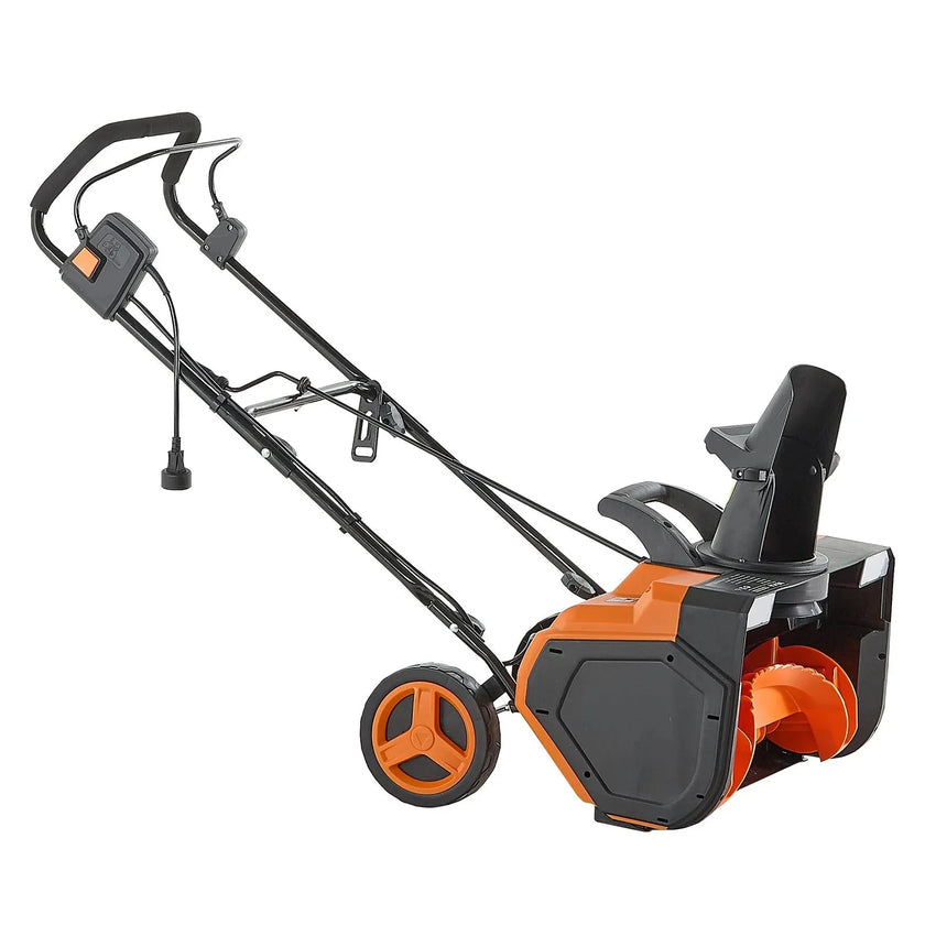 VEVOR Electric Snow Blower, 23 inch 15A Corded Snow Thrower with Dual LED Headlights & 180° Rotating Chute, 25FT Throwing Distance, 12