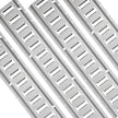 VEVOR E Track Tie-Down Rail Kit, 34PCS 5FT E-Tracks Set Includes 8 Steel Rails & 2 Single Slot & 8 O Rings & 8 Tie-Offs w/ D-Ring & 8 End Caps, Securing Accessories for Cargo, Motorcycles, and Bikes