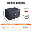VEVOR Commercial Grease Trap, 50 LBS Grease Interceptor, Side Inlet Interceptor, Under Sink Carbon Steel Grease Trap, 19.3 GPM Waste Water Oil-water Separator, for Restaurant Canteen Home Kitchen
